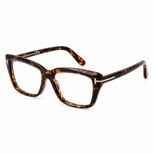 Tom Ford FT5894-B 052 56 – Occhiali Donna Havana con Filtro Luce Blu - OGP OCCHIALI